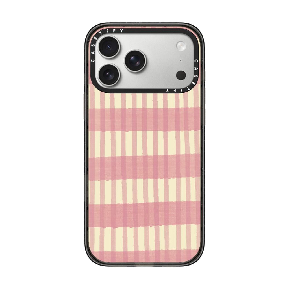 Pink Summer Stripes iPhone Case