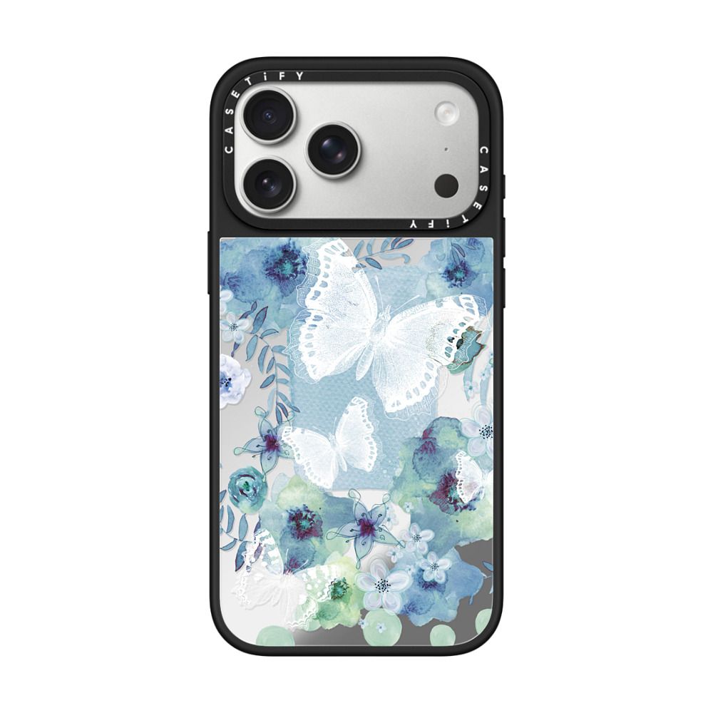 MY BLUE BUTTERFLY GARDEN iPhone Case