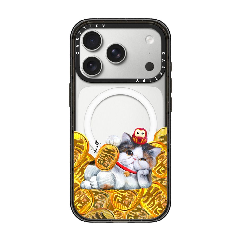 Lucky Gloomie Cat by LeonLollipop iPhone Case