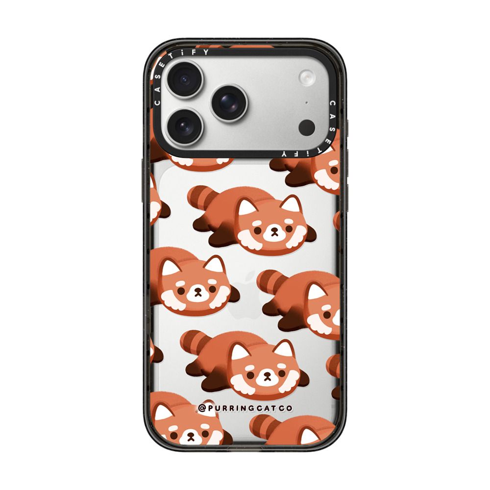 Red Panda by Purringcatco iPhone Case