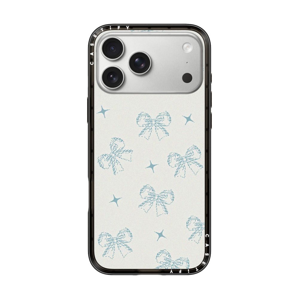 Blue Dreamy Ribbon iPhone Case
