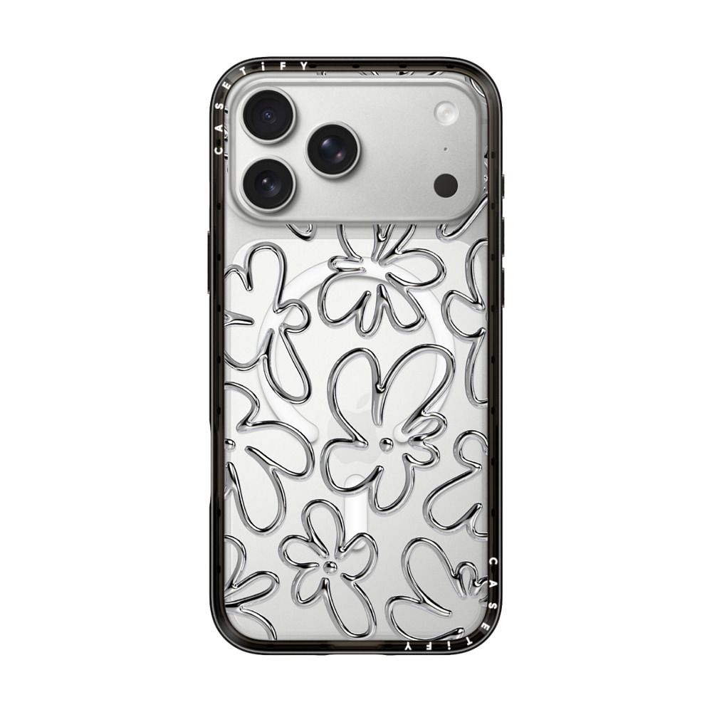 Chrome Flower iPhone Case