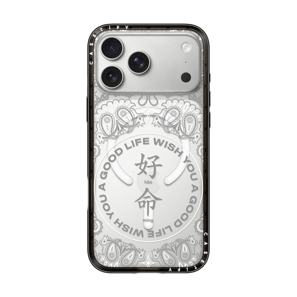 WYAGL Paisley Case - Grey iPhone Case