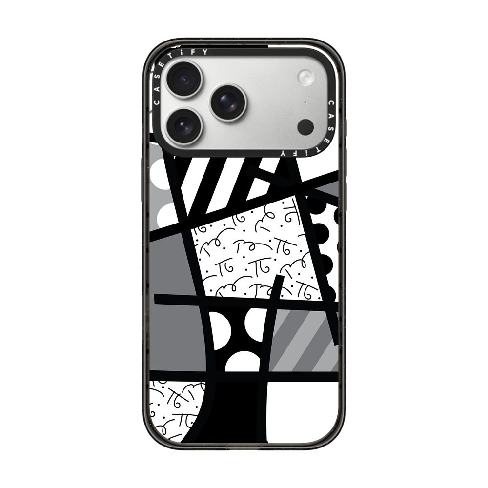 BLACK LANDSCAPE BY ROMERO BRITTO iPhone Case
