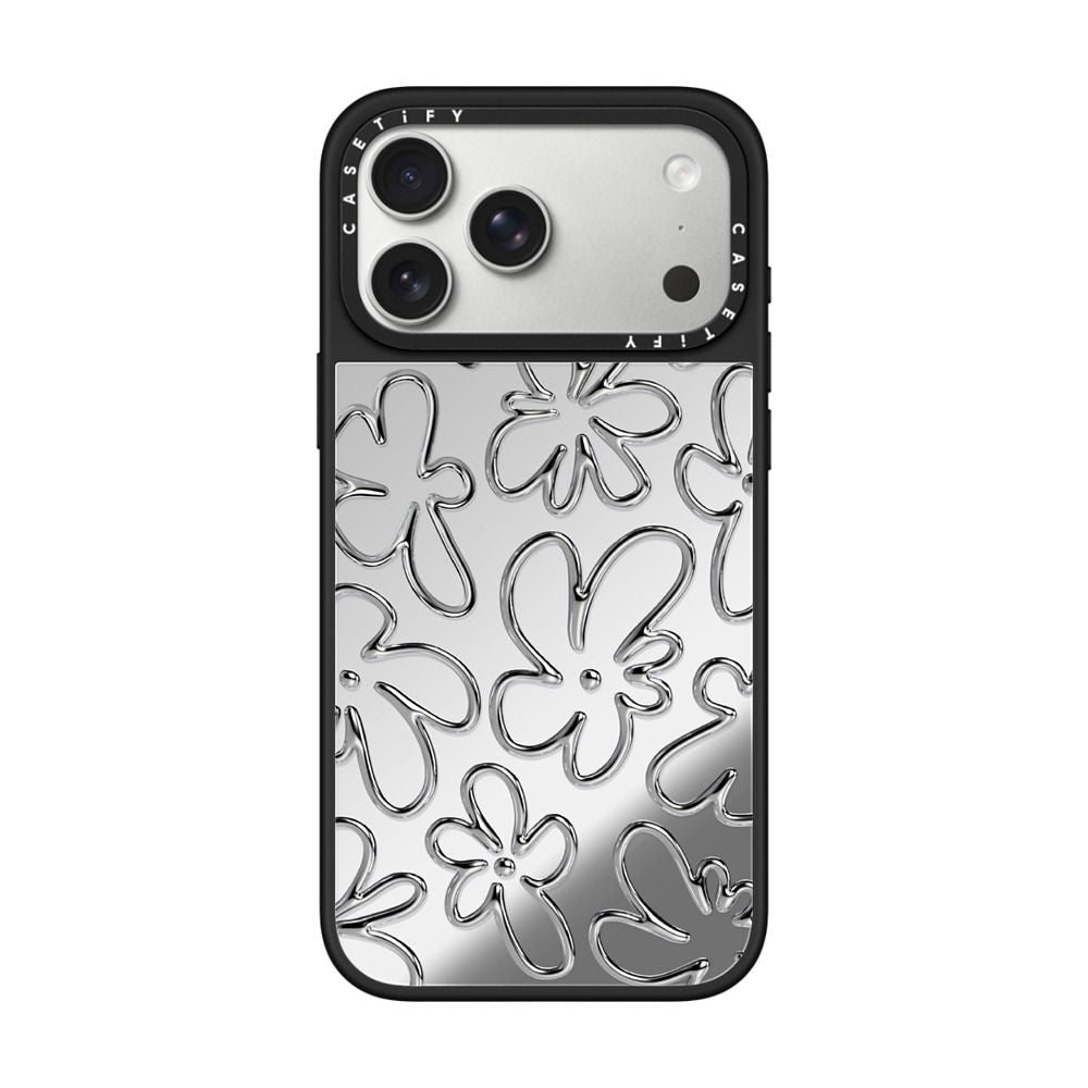 Chrome Flower iPhone Case