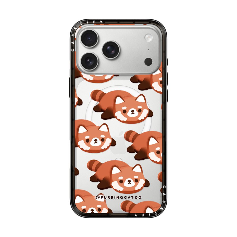 Red Panda by Purringcatco iPhone Case