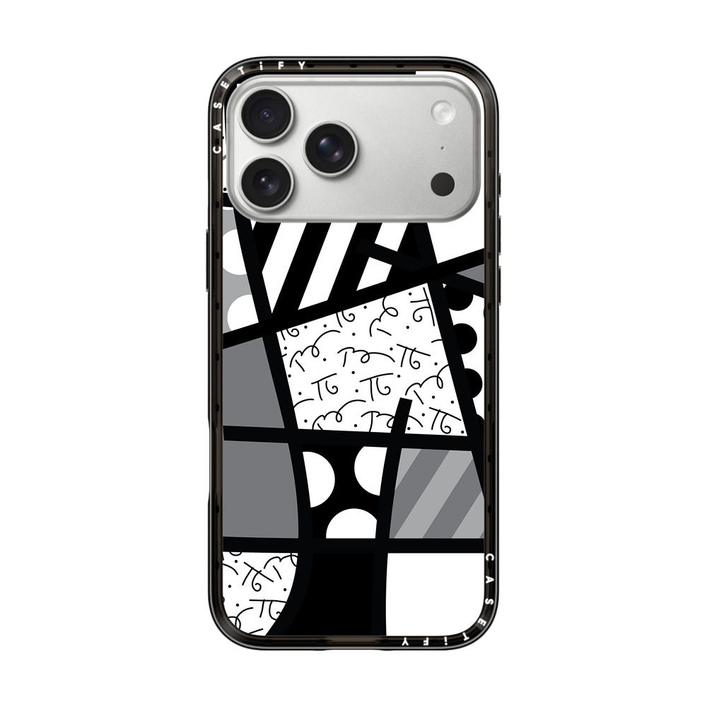 BLACK LANDSCAPE BY ROMERO BRITTO iPhone Case