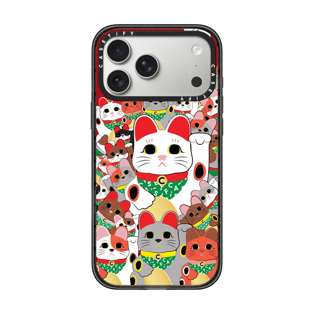 Lucky Cat Parade - Cherry on Top iPhone Case